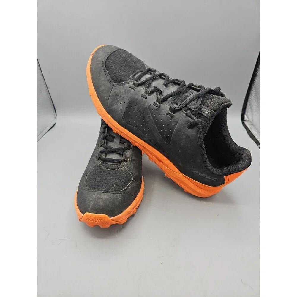 Mavic XA MTB Shoes, Black Orange Contagrip Sz 10 Eur 44 Men's